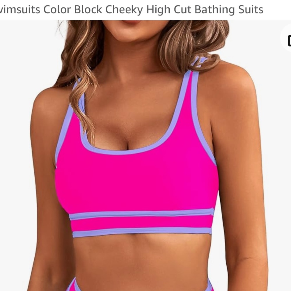 Sporty bikini top